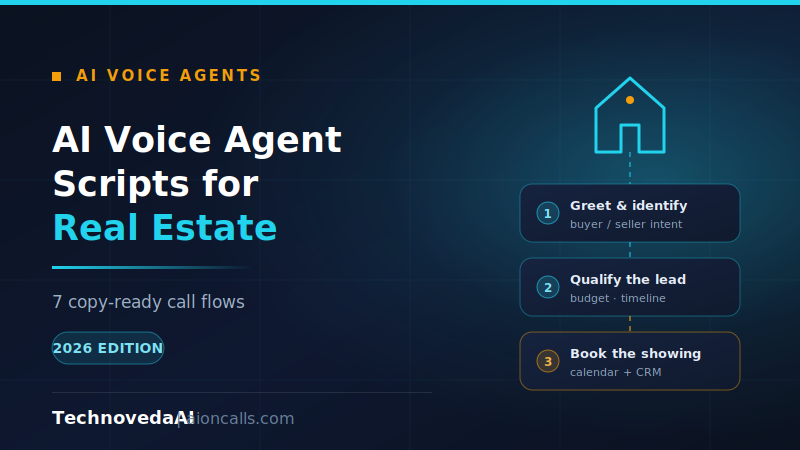 AI Voice Agent Scripts for Real Estate: 7 Call Flows You Can Copy